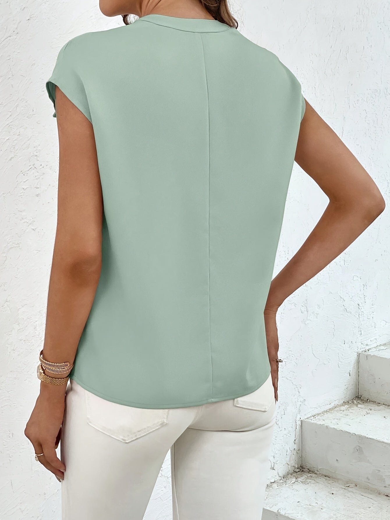 Chemise D'été À Manches Courtes Avec Poches