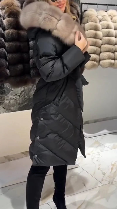 Manteau Luxa Avec Col En Fourrure