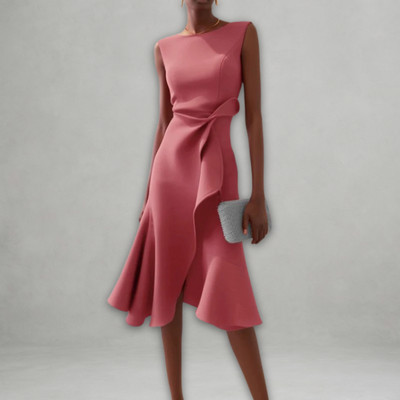 Robe Mi-longue Élégante Sans Manches