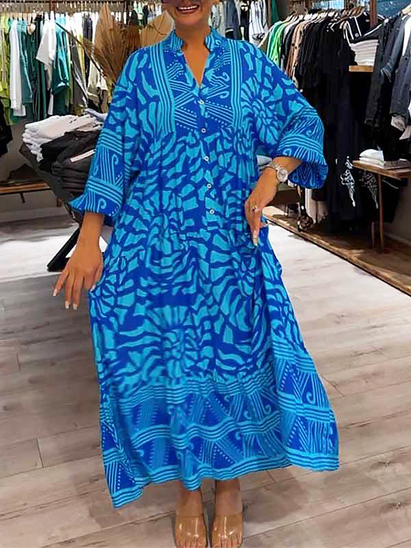 Robe Solea Imprimée À Col En V