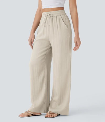 Pantalon En Lin Décontracté & Aéré