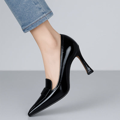 Talons Aiguilles En Cuir