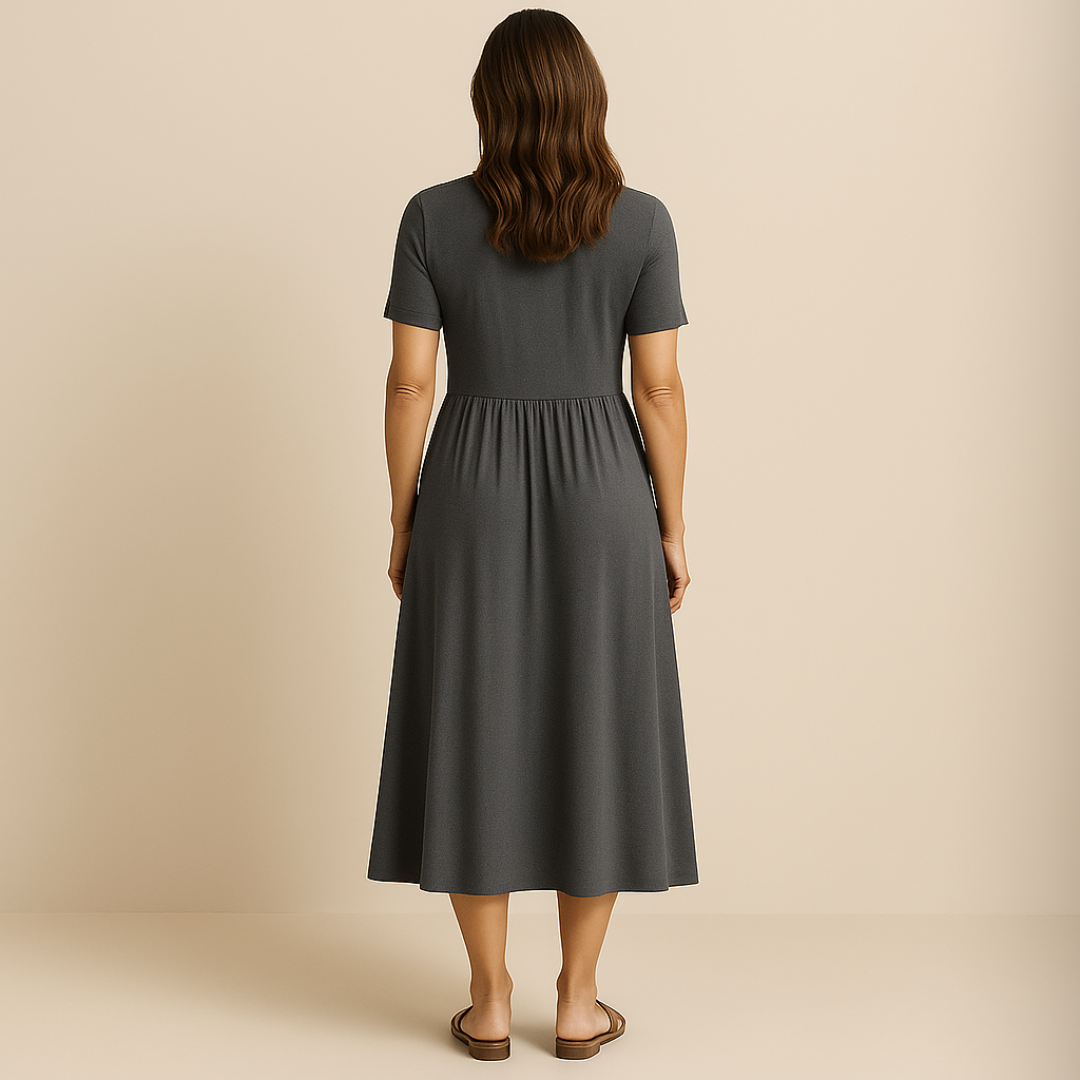 Robe Alicia Longue Col V