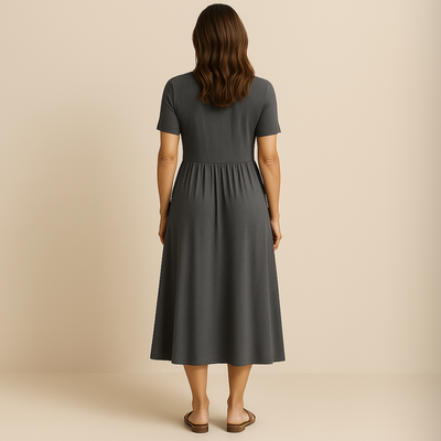 Robe Alicia Longue Col V