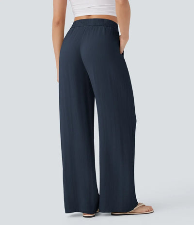 Pantalon En Lin Décontracté & Aéré