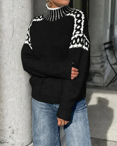 Pull Larissa À Col Montant En Maille