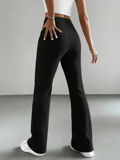 Pantalon Évasé En Velours Côtelé