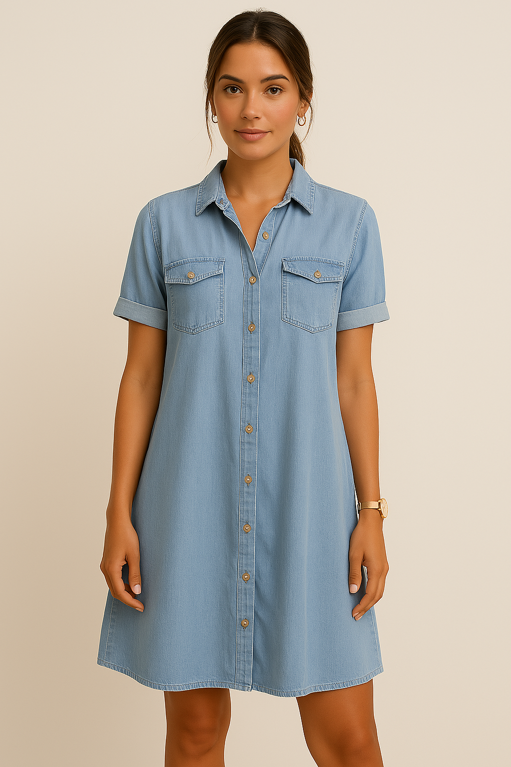 Robe Mi-Longue & Fit En Jean