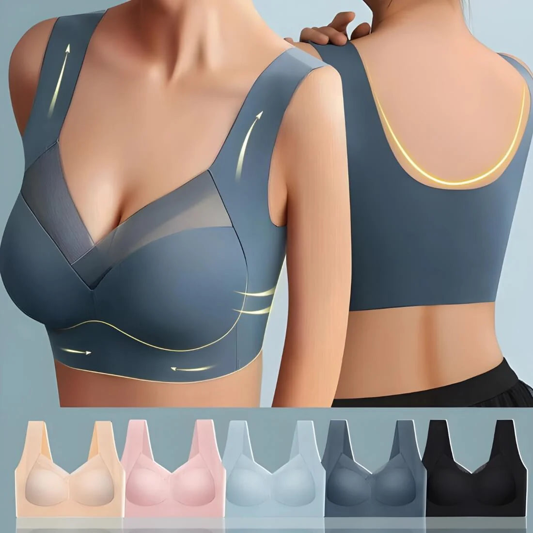 (PACK DE 5) Soutien-gorge sans couture ultra-confortable