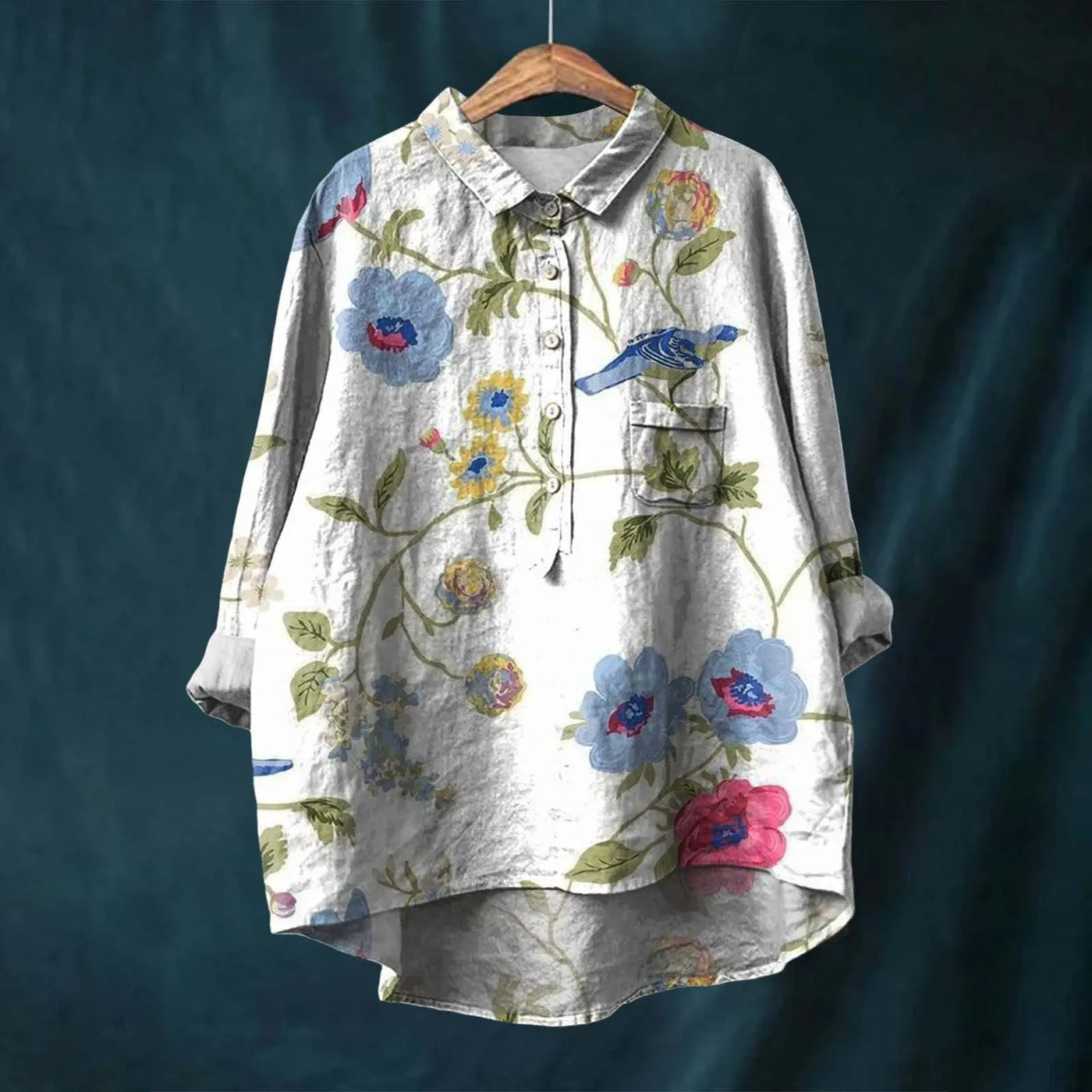 Chemise Vintage En Coton Et En Lin