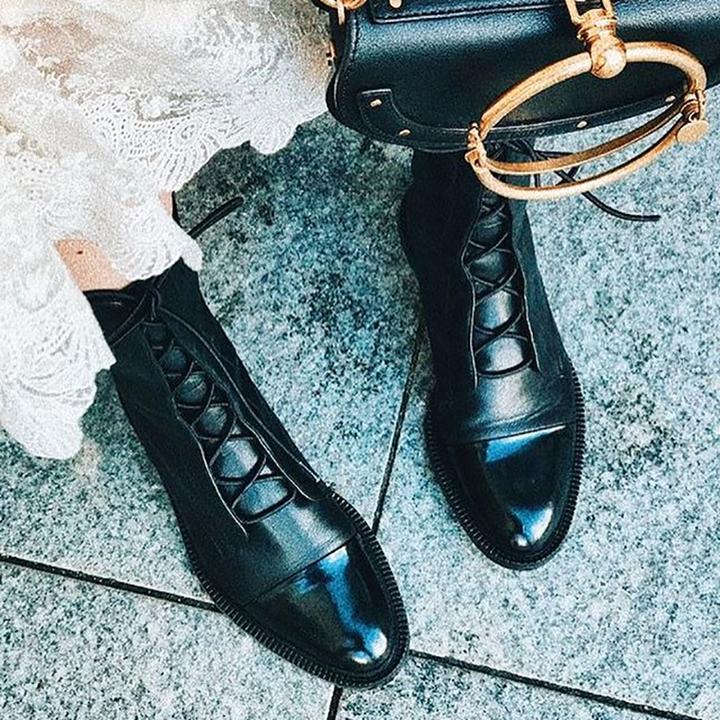 Bottines À Talons En Cuir Végétal Pour Femme