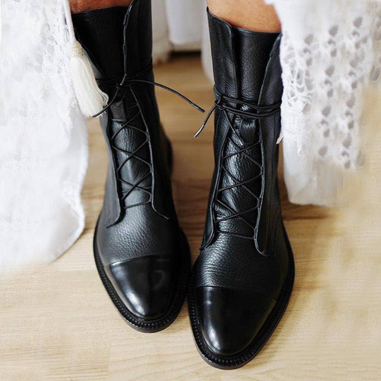 Bottines À Talons En Cuir Végétal Pour Femme