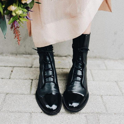 Bottines À Talons En Cuir Végétal Pour Femme