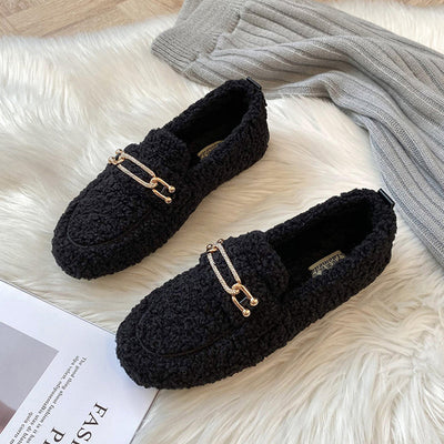 Mocassins De Luxe En Peluche