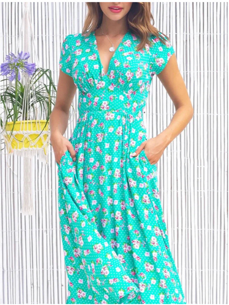 Robe Fionna Mi-Longue Légère Avec Poches