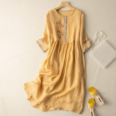 Robe Havana Vintage En Lin