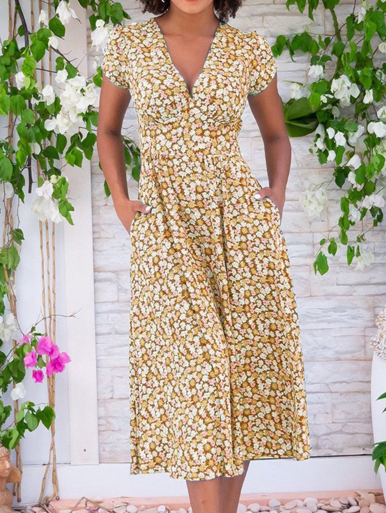 Robe Fionna Mi-Longue Légère Avec Poches