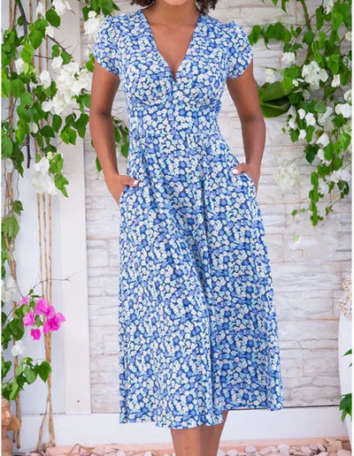Robe Fionna Mi-Longue Légère Avec Poches