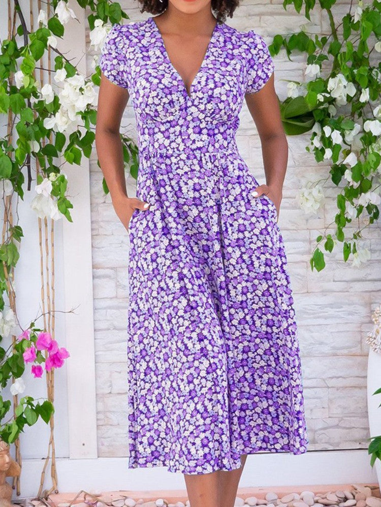 Robe Fionna Mi-Longue Légère Avec Poches