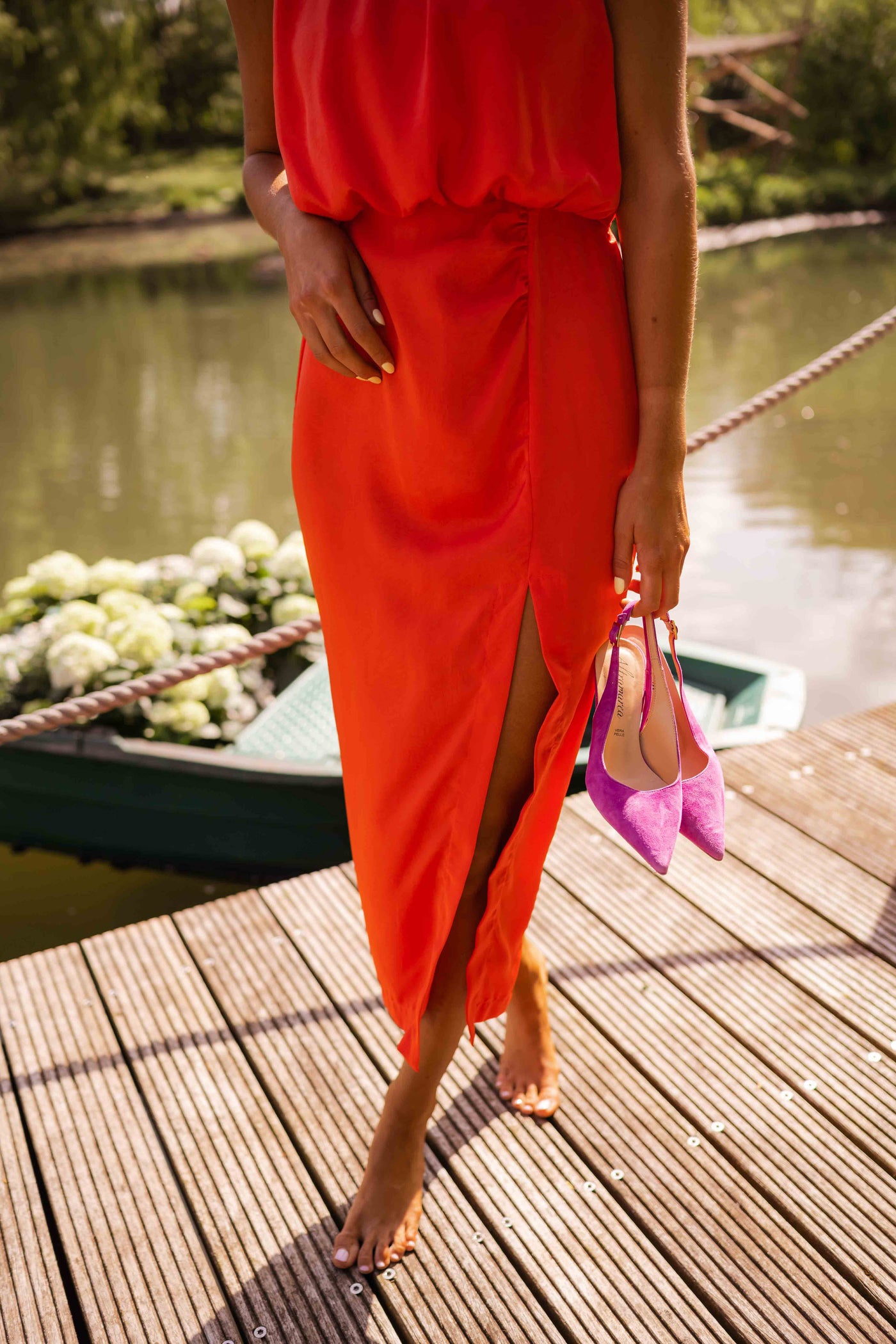 Robe Leana Mi-Longue Élégante