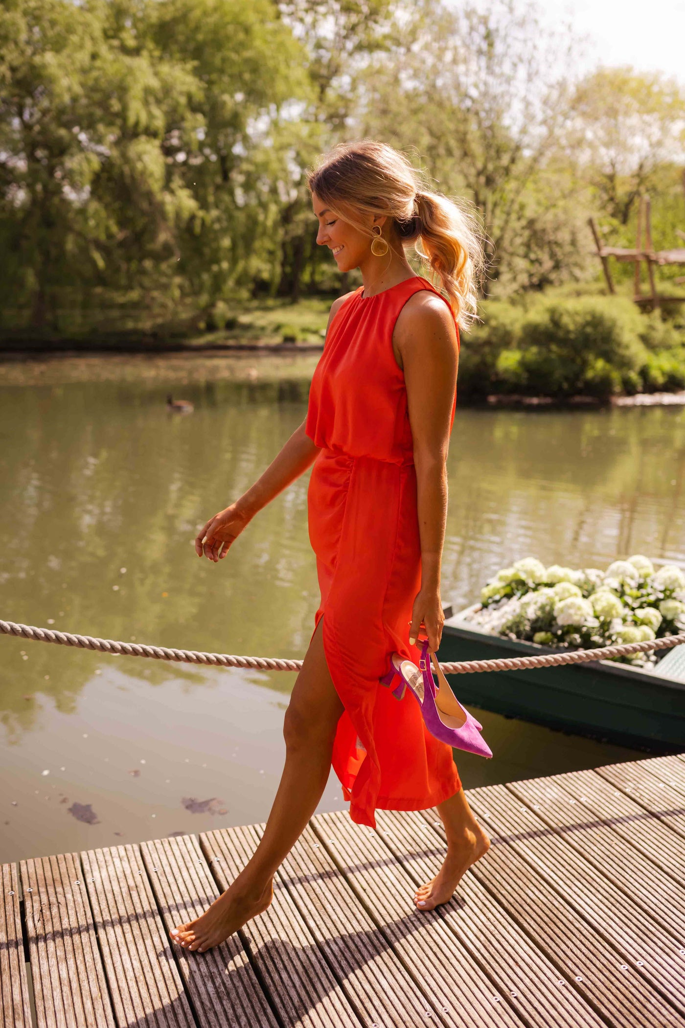Robe Leana Mi-Longue Élégante