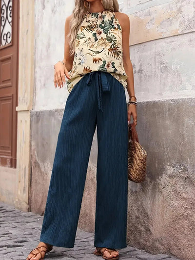 Ensemble Azzura 2 Pièces Élégant Sans Manches