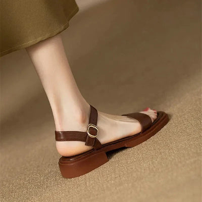 Sandales À Talon Klarina En Cuir