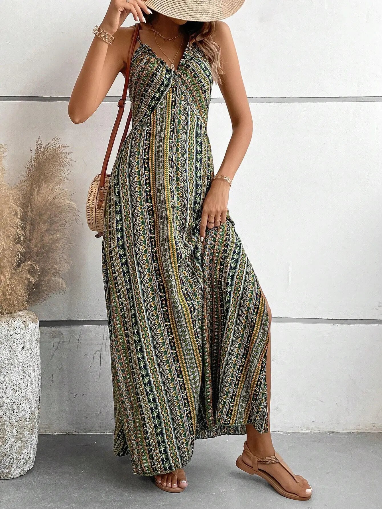 Robe D'été Bohème Sans Bretelles