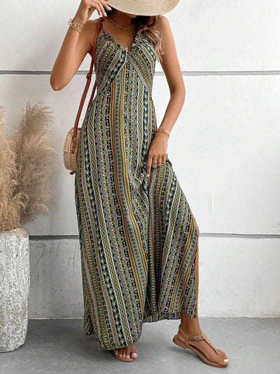 Robe D'été Bohème Sans Bretelles