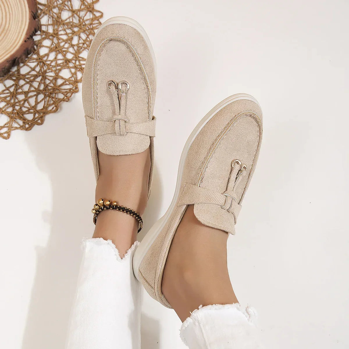 Mocassins Mila En Coton Doux