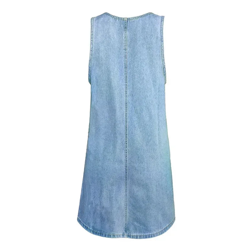 Robe En Jean Élégante & Décontractée