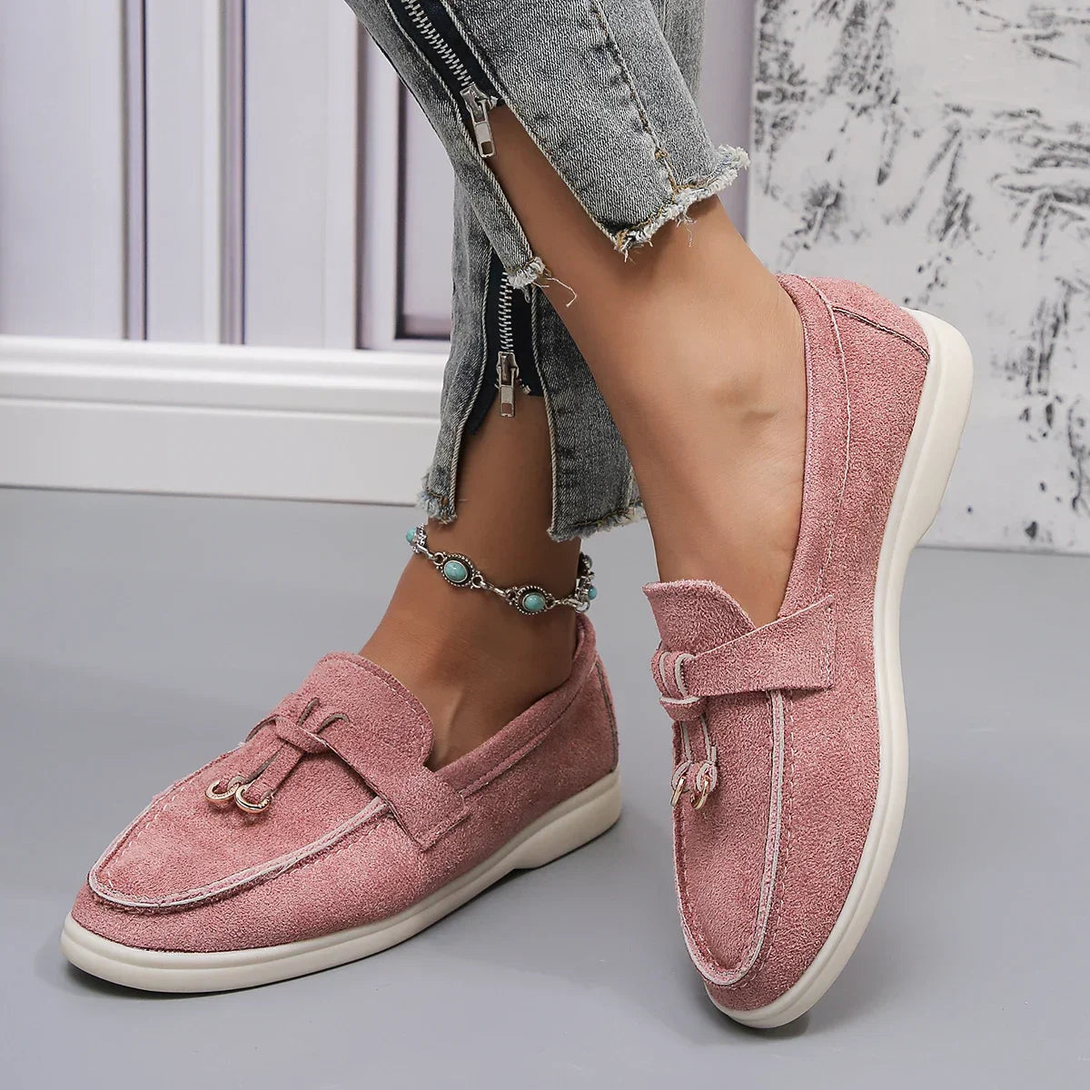 Mocassins Mila En Coton Doux
