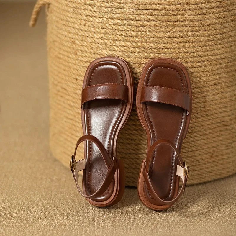Sandales À Talon Klarina En Cuir
