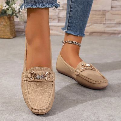 Mocassins Ricci En Cuir Pour Femmes