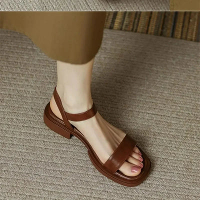 Sandales À Talon Klarina En Cuir