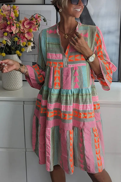 Robe Joudia Bohémienne À Paliers