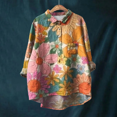 Chemise Vintage En Coton Et En Lin