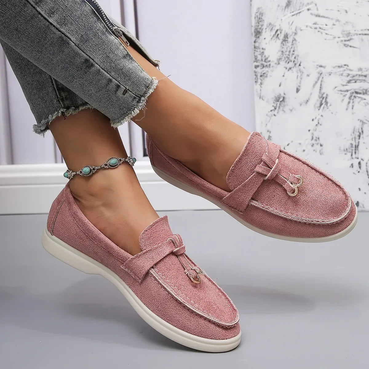 Mocassins Mila En Coton Doux