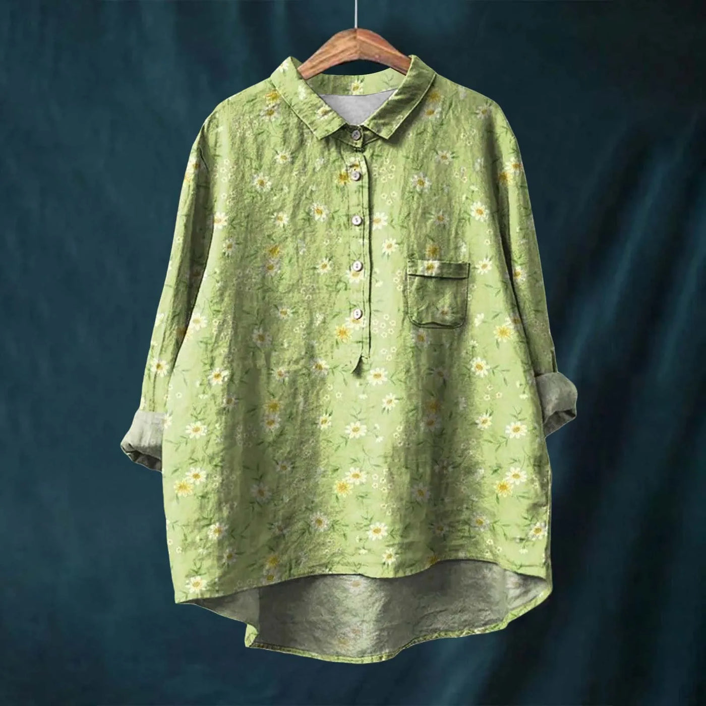 Chemise Vintage En Coton Et En Lin