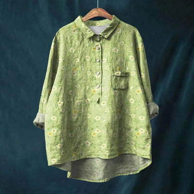 Chemise Vintage En Coton Et En Lin