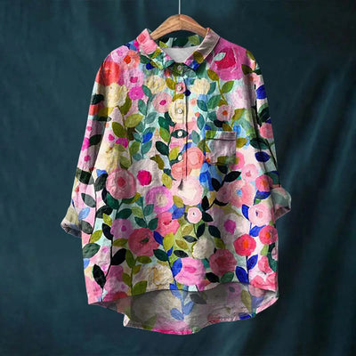 Chemise Vintage En Coton Et En Lin