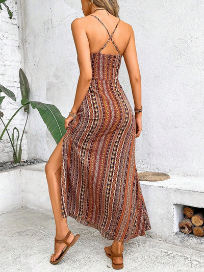 Robe D'été Bohème Sans Bretelles