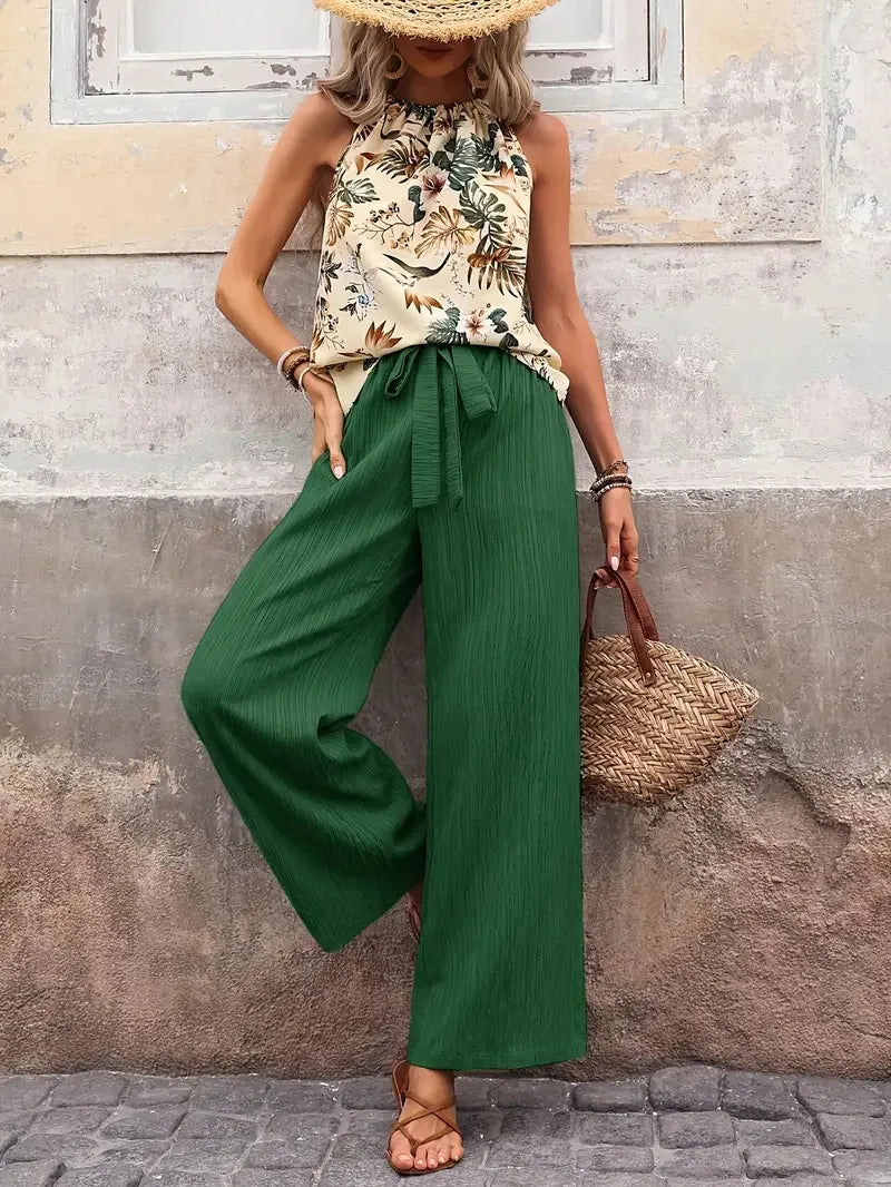 Ensemble Azzura 2 Pièces Élégant Sans Manches