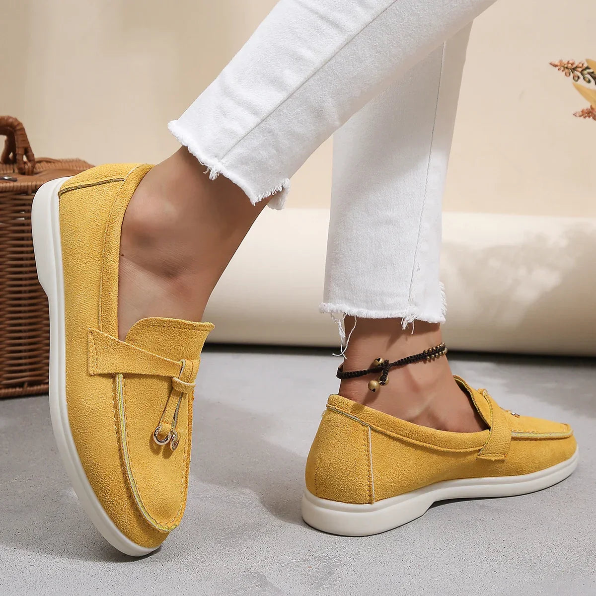 Mocassins Mila En Coton Doux