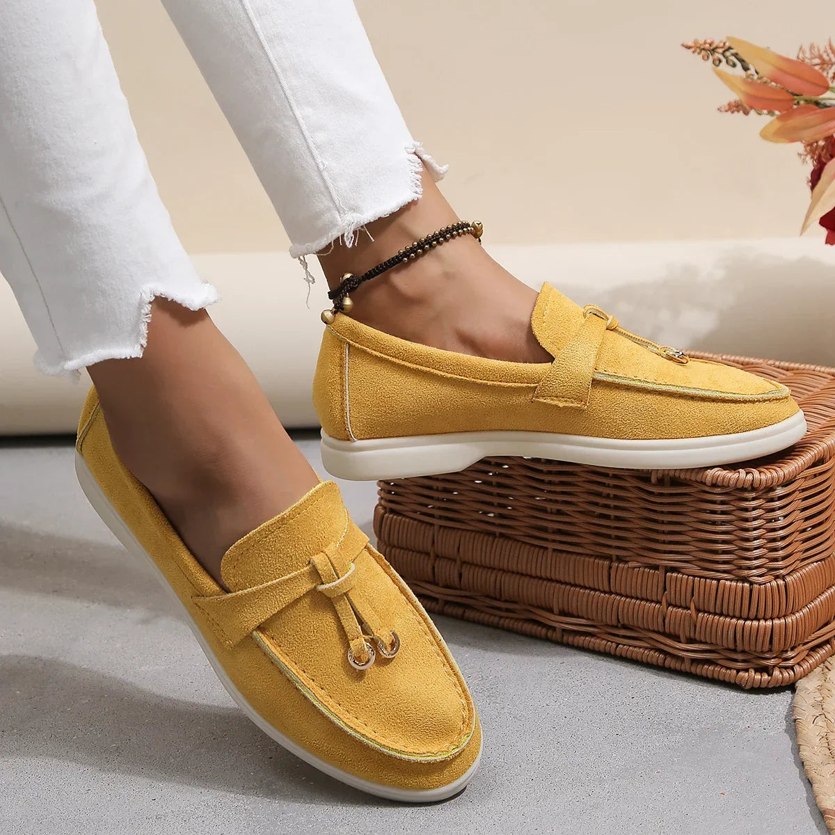 Mocassins Mila En Coton Doux