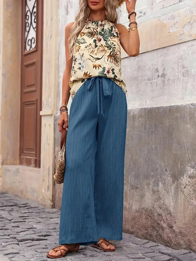 Ensemble Azzura 2 Pièces Élégant Sans Manches