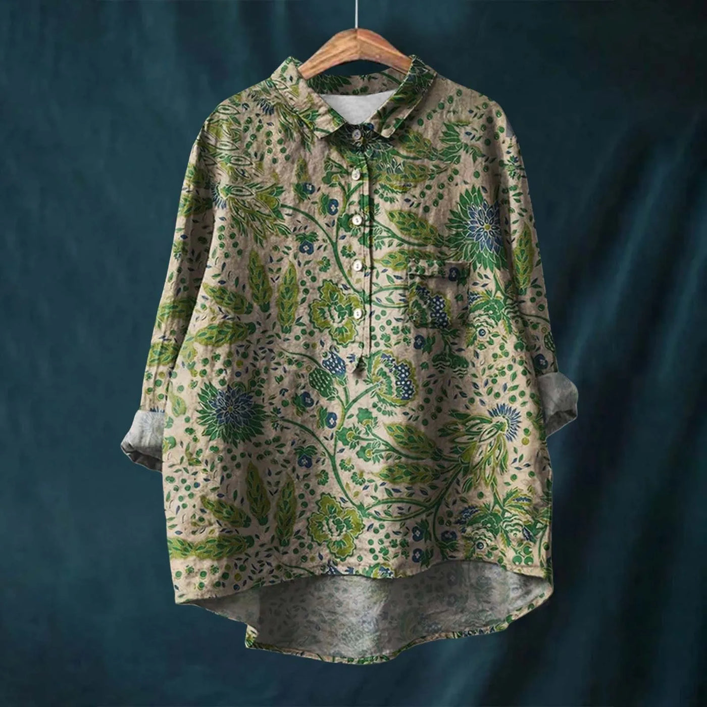 Chemise Vintage En Coton Et En Lin