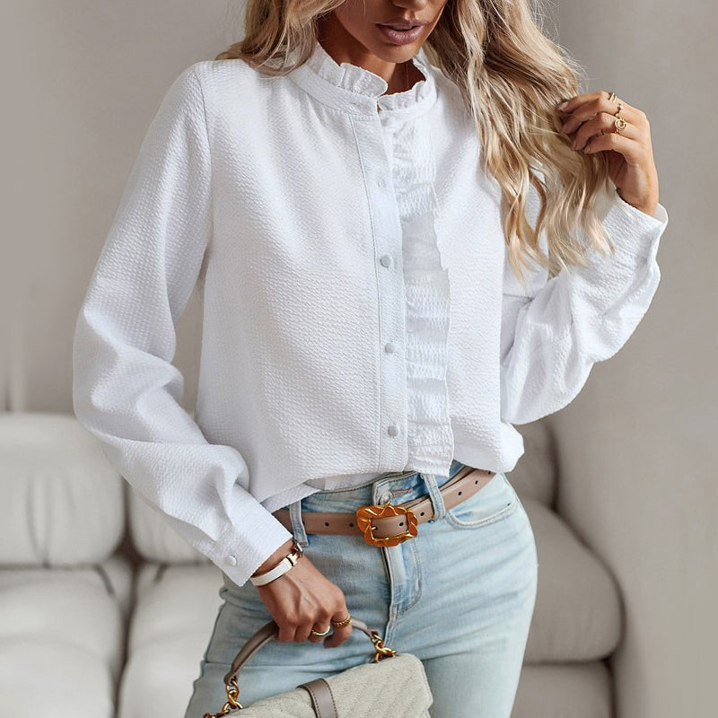 Chemise Ivoria À Bordures Volantées