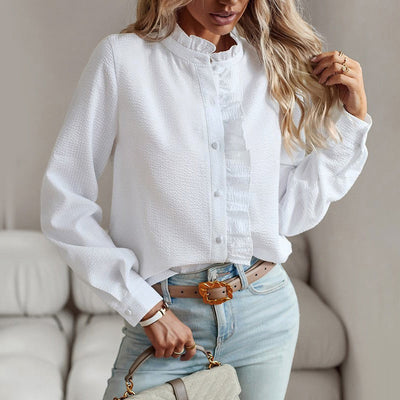 Chemise Ivoria À Bordures Volantées