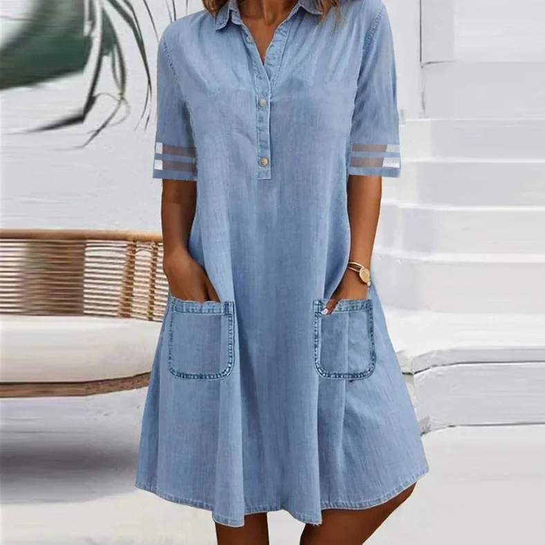 Robe En Jean Avec Poches Latérales